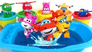 Five little Super Wings Jumping on the Pool - Five Little Monkeys Nursery Rhyme for Children by More Leah 639,382 views 5 years ago 2 minutes, 8 seconds