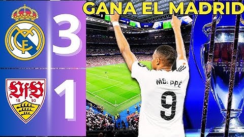 El Real Madrid Gana, pero SUFRE | Real Madrid 3 - 1 Stuttgart. Gol de Mbappé ⚽️