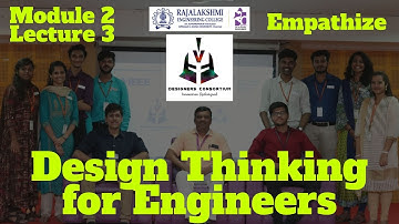 Design Thinking for Engineers - Module 2 Lecture 3 - Empathize
