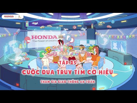 Honda Tôi yêu Việt Nam - Vui Giao Thông mùa 2- Tập 25:Truy tìm cờ hiệu. Tham gia giao thông an toàn.