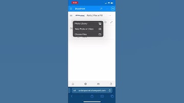 How to upload vidoes on sharepoint from a phone or tablet
