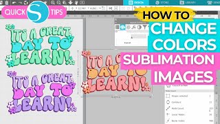 How to Make Sublimation Images a Different Color..for FREE!
