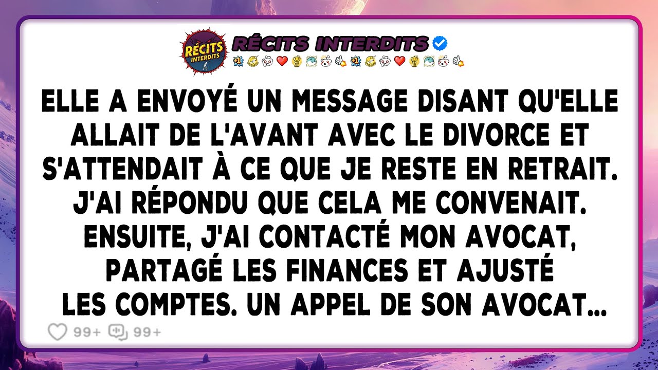 Elle M'a Annoncé Par Message Que Le Divorce Avançait, Mais Mes Actions Ont Rapidement Changé La...