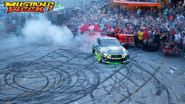 Mustang Week 2022 - Vaughn Gittin JR Drift Demo!