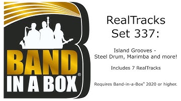 Band-in-a-Box® 2020 - RealTracks Set 337: Island Grooves - Steel Drum, Marimba and more!