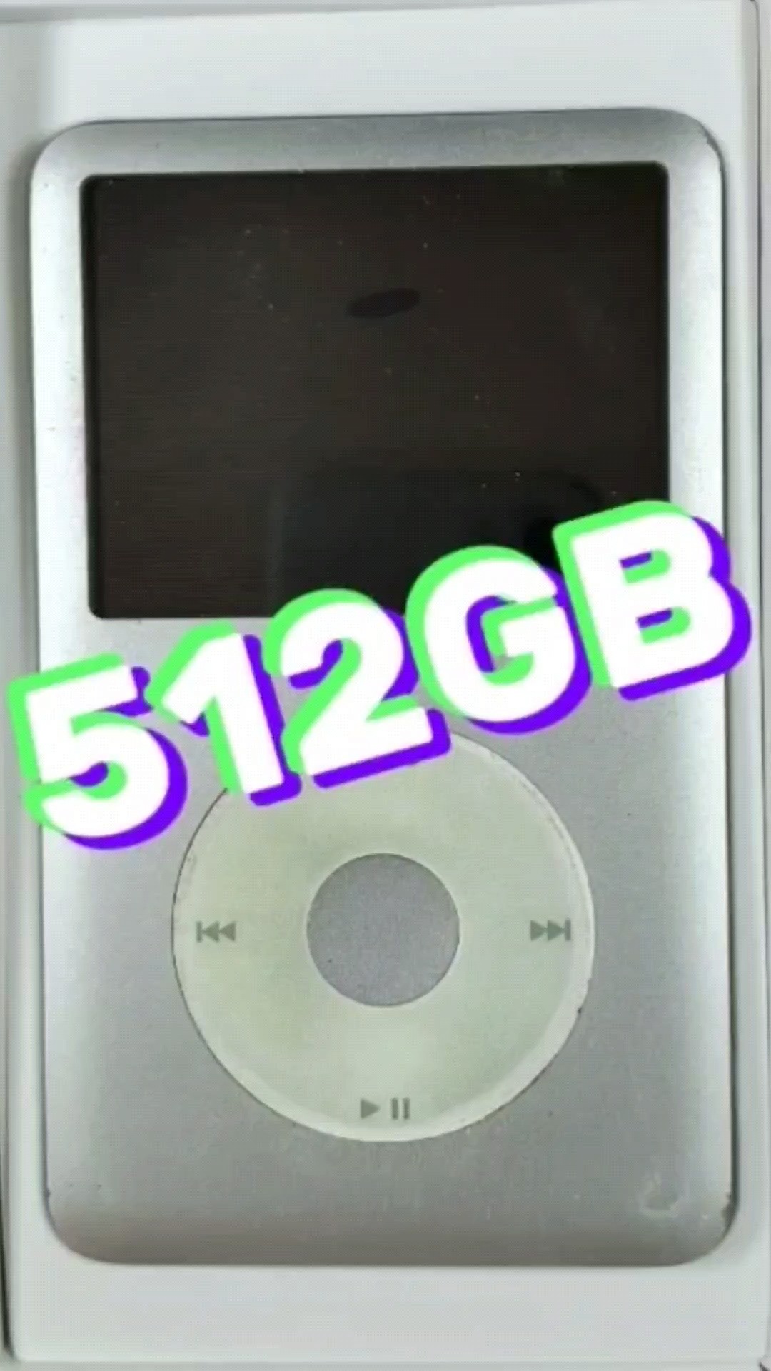 iPod classic 容量512GB(KIOXIA) スケルトン&ゴールド（iPod