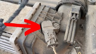Boost Pressure Sensor Chevrolet Cruze 1.4L 2016-2019 Location 