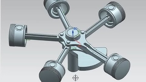 Motion simulation for an assembly component || Radial engine sub assembly  ||  Class-9  || NX-CAE...