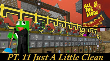 Just A Little clean | Episode 11 - All The Mods 8 Volcano Block