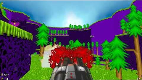 DOOM MOD Jazz Jackrabbit Doom GAME v10 TC TOTAL CONVERSION LIKE PSX JUMPING FLASH MAP 03 NGC
