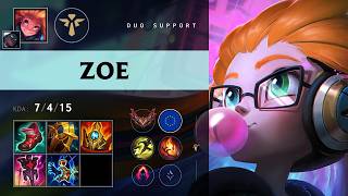 Zoe Support vs Seraphine (ULF Kaori) - EUW Grandmaster Patch 26.12