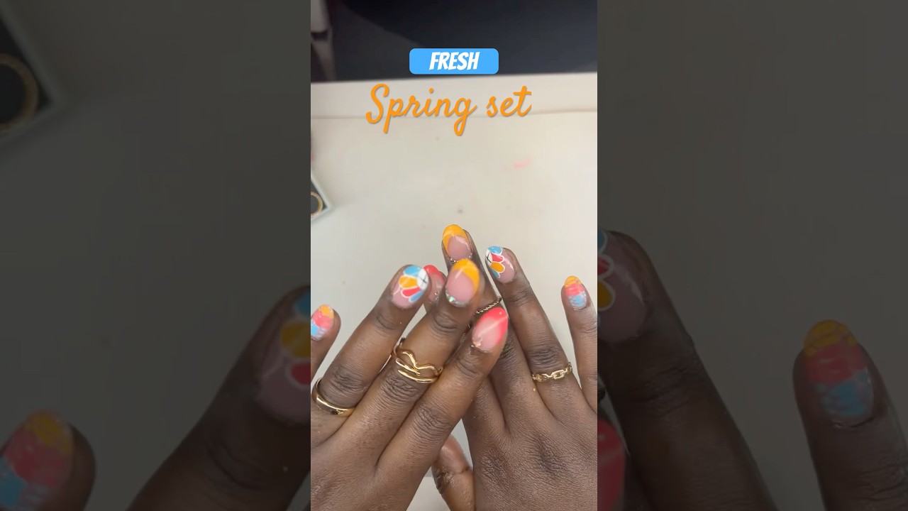 Fresh Spring Nail Design 