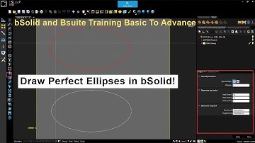 bSolid & bSuite Ellipse Tool Tutorial | CNC Ellipse Drawing & Editing in Biesse Software / JK Design