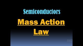 Mass Action Law in Semiconductors - Law of Mass Action [HD]