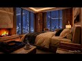 🎶 Soft Thunderstorm Urban Jazz Music | Cozy Skyline Loft for Peaceful Nights #jazz #music #chill
