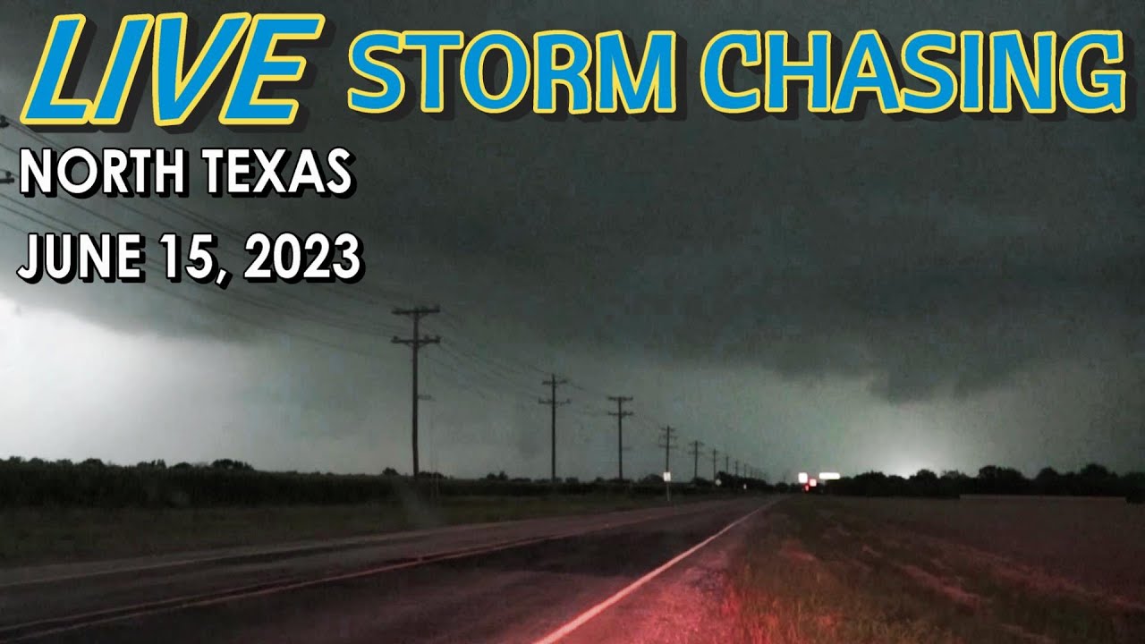 North Texas LIVE Tornado Warned Storm Chase - June 15, 2023 - YouTube