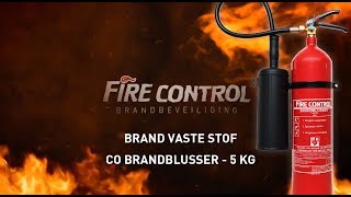 Fire Control Co Blusser 5 Kg - Vaste Stof Brand