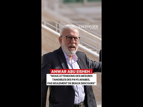 Anwar Abu Eisheh Nous Attendons Des Mesures Tangibles Des Pays Arabes Après Les Beaux Discours