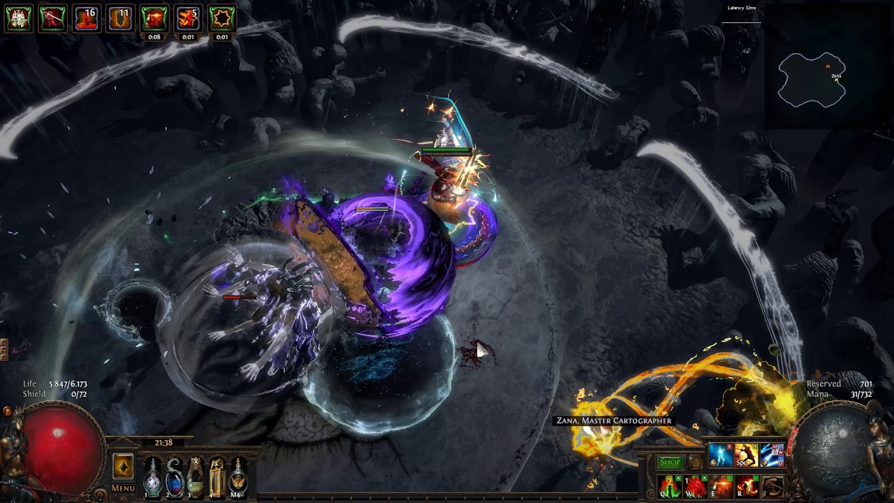 Path of Exile [3.7] Berserker Voidforge Charged Dash - Uber Elder