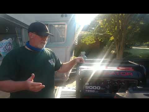Predator 9000 generator and some of our setup. - YouTube