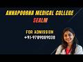 ANNAPOORNA MEDICAL COLLEGE SALEM TOP MEDICAL COLLEGE SALEM TAMILNADU PRIVATE RANK WISE