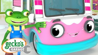 Ice Cream Truck Repair Time｜Gecko's Garage｜Funny Cartoon For Kids｜Learning Videos For Toddlers