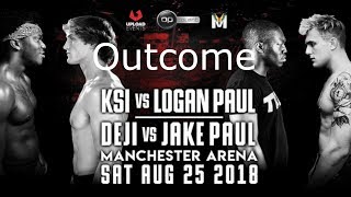 The outcome of KSI VS Logan Paul!