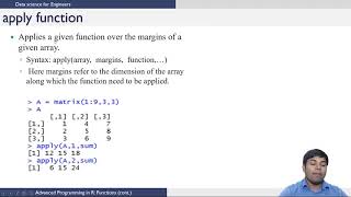 Advanced Programming in R : Functions (Continued)