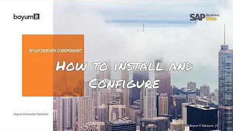 B1UP - How to install and configure the Server Com...