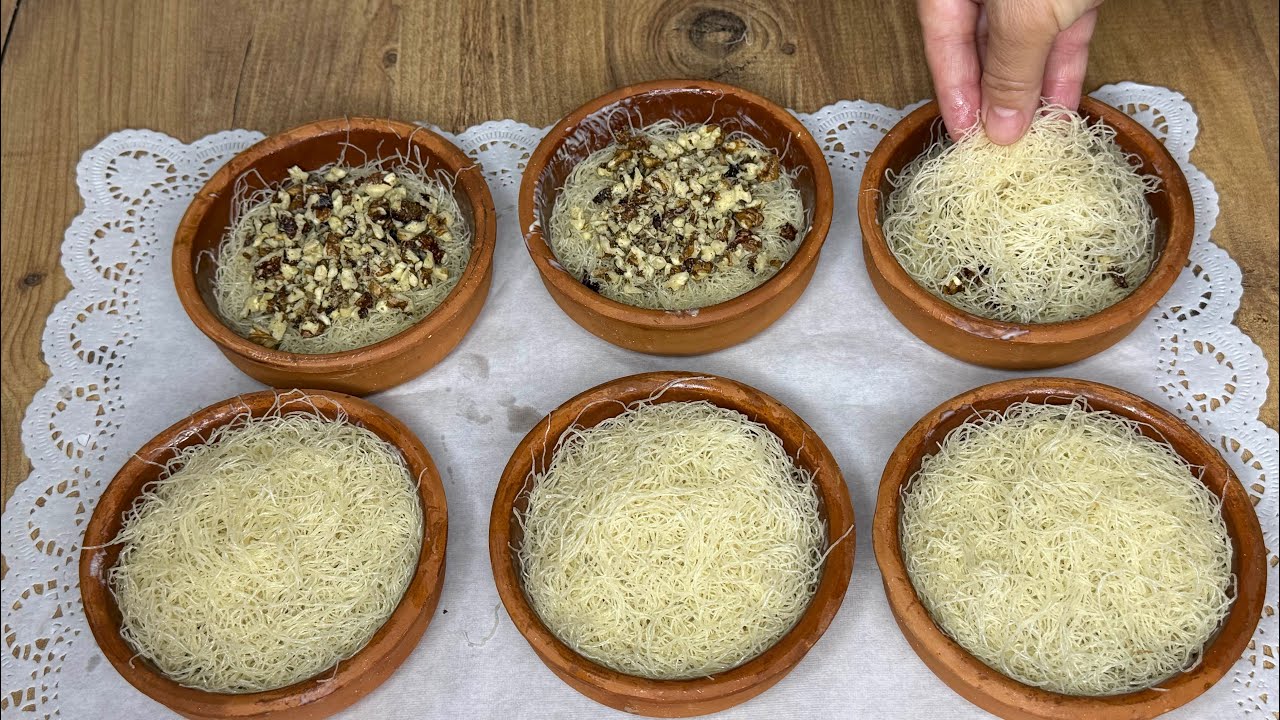 KADAYIFI BÖYLE YAPINCA👈ASLA İÇİ HAMUR❌OLMUYOR LOKANTALAR BU SIRRI VERMİYOR TAŞ KAPTA KADAYIF TARİFİ 