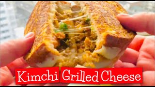 Kimchi Grilled Cheese Sandwich - with pork belly