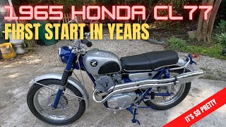 Honda CL77(305 Scrambler) First Start In Years #cl77 #305scrambler #honda305