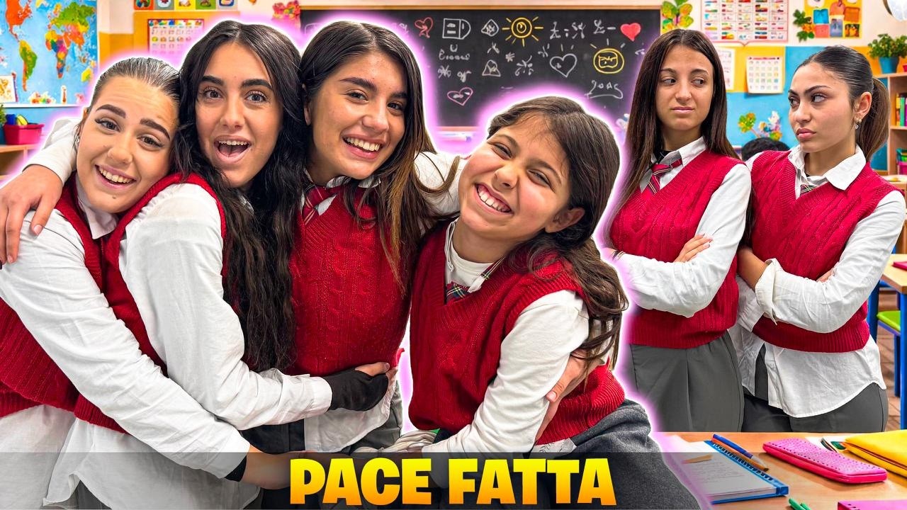 NICOLE, ILARY E SARA FANNO PACE CON LUCREZIA MENTRE GIOCANO A SCUOLA. DAMIRIA RIMANE DA SOLA!