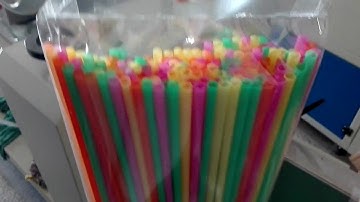 200 units group drinking straw automatic wrapping packaging equipments