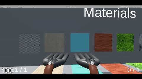 Unity 2020.1 test room fps matirials test