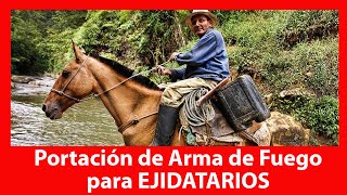 SEDENA Mexico Portacion de Arma de Fuego Licencia par Ejidatarios