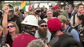 Far-right, far-left groups face off in Portland, Oregon