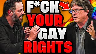 LGBT Debater MELTS DOWN After Andrew Wilson DEMANDS Straight Answers [AWKWARD]