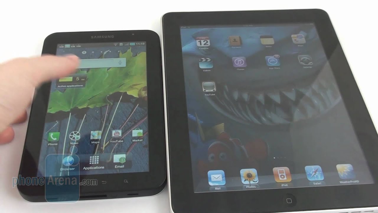 Samsung Galaxy Tab Vs Apple Ipad Youtube