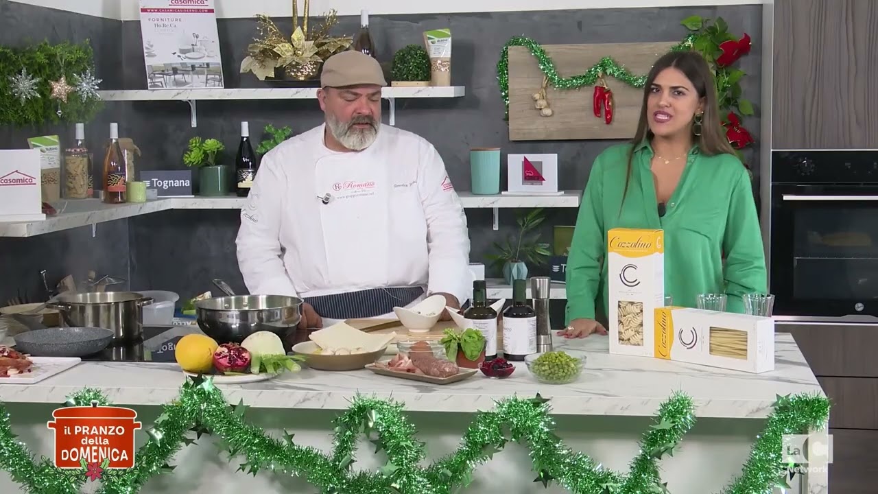 Fusillone con seppie e crema di piselli - 𝗜𝗹 𝗽𝗿𝗮𝗻𝘇𝗼 𝗱𝗲𝗹𝗹𝗮 𝗱𝗼𝗺𝗲𝗻𝗶𝗰𝗮