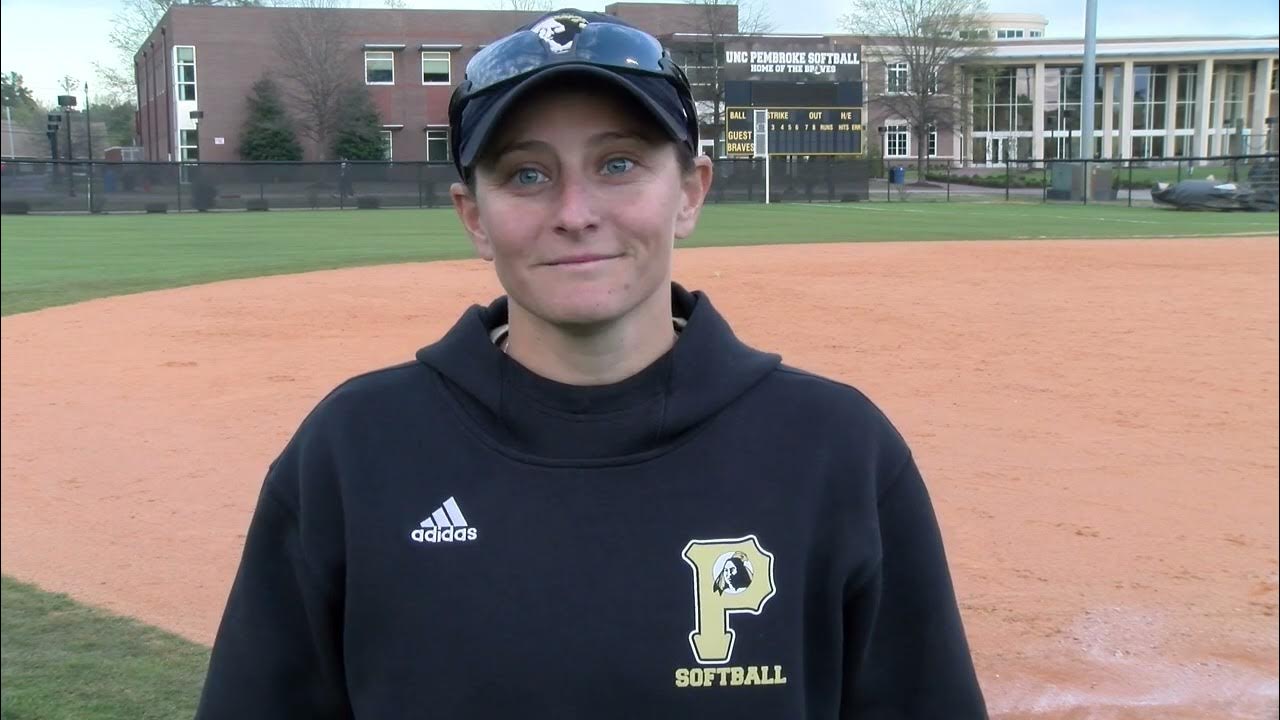 UNCP Softball Postgame Interview v. Belmont Abbey YouTube