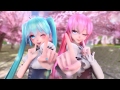 【MMD】恋【ミク・ルカ】