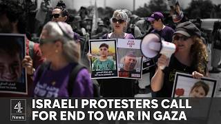 Israel protesters demand more as ‘spoonful of aid’ crosses into Gaza