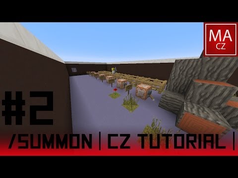 Minecraft /summon, cz tutorial, commandblock | Zombie s hlavou hráče | Zombie s equipem | Minecraft