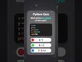 #python #ai #shorts #youtubeshorts #youtube #reels comment right answer