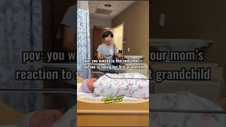 Girl tried to film her mom meeting her grandchild but she went to her first and it&#39;s beautiful ❤️