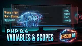 Full រៀន PHP 8.4 ភាគ ០៤៖ អថេរ (Variables), ការយោងតម្លៃ(References)និង Scopes ក្នុង PHP 8.4(១៨ នាទីច្បាស់) Guide