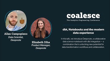 dbt, Notebooks and the modern data experience