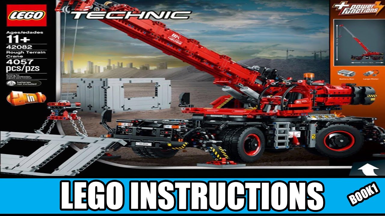 LEGO | Technic 42082 | Rough Terrain Crane | Book 1 - YouTube