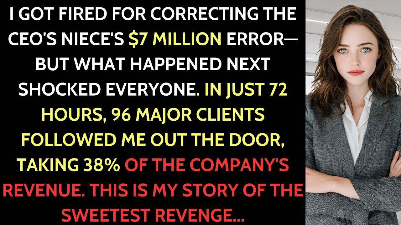 I Got Fired for Exposing a $7M Mistake — 72 Hours Later, Everything Changed